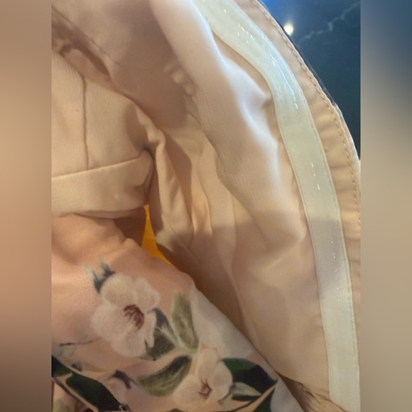 Amanda Uprichard Strapless Floral Peach High-Low Dress NWOT - Picture 12 of 15